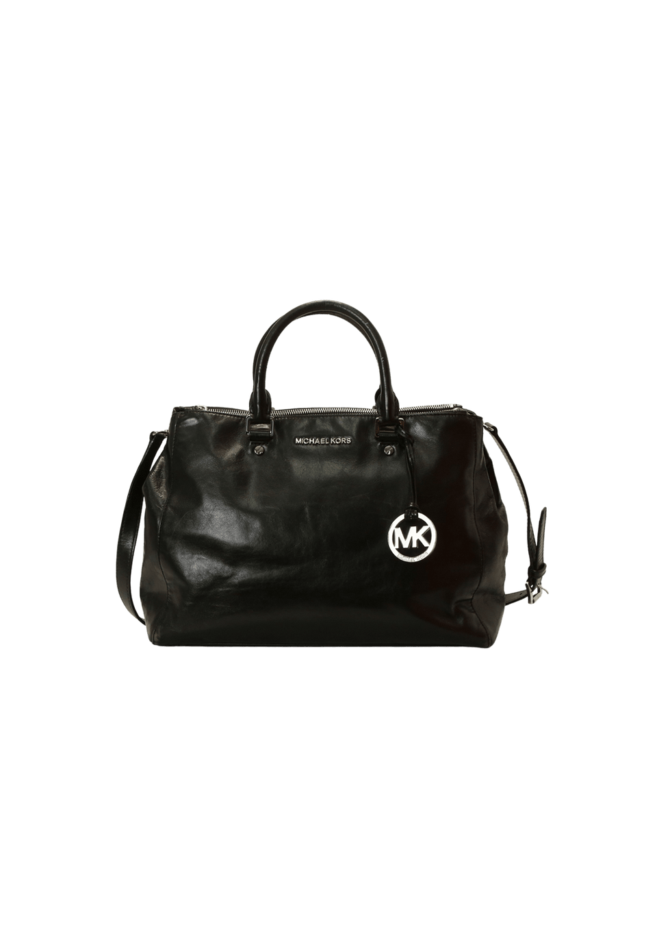 Bolsa Michael Kors Leather Satchel Bag Preto Original – Gringa