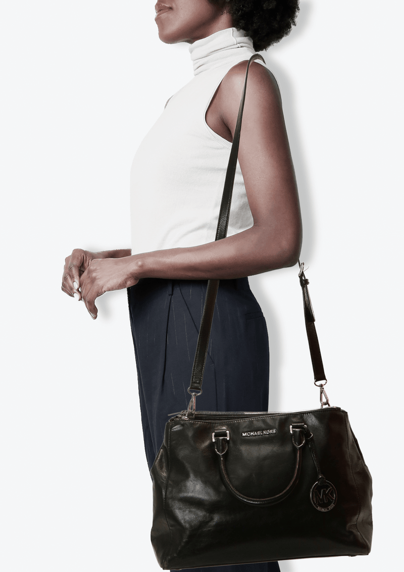 LEATHER SATCHEL BAG