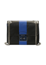 LEATHER TURN LOCK BAG