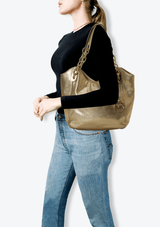 METALLIC HOBO BAG