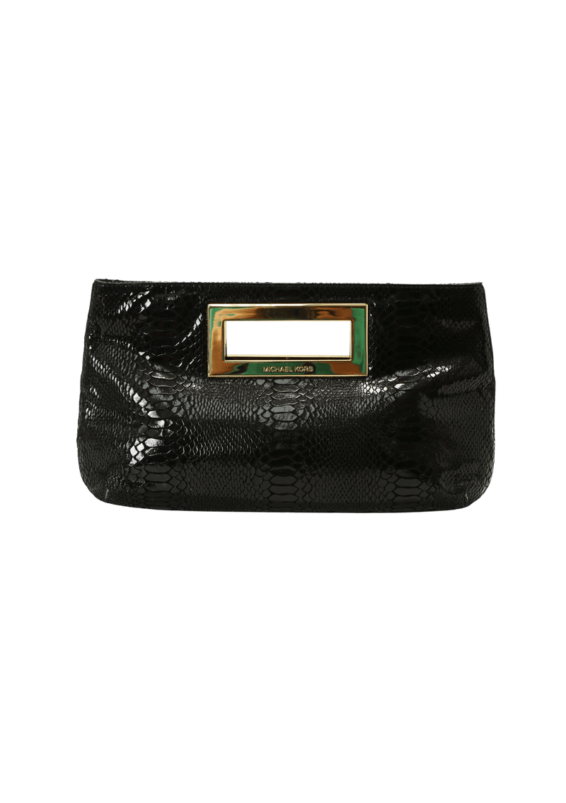 PATENT LEATHER CLUTCH