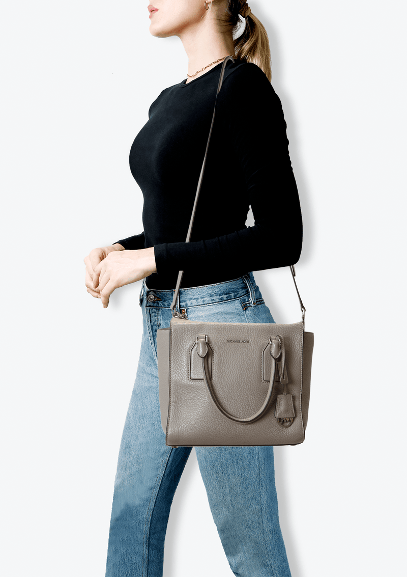 Bolsa Michael Kors Selby Bag Cinza Original Gringa