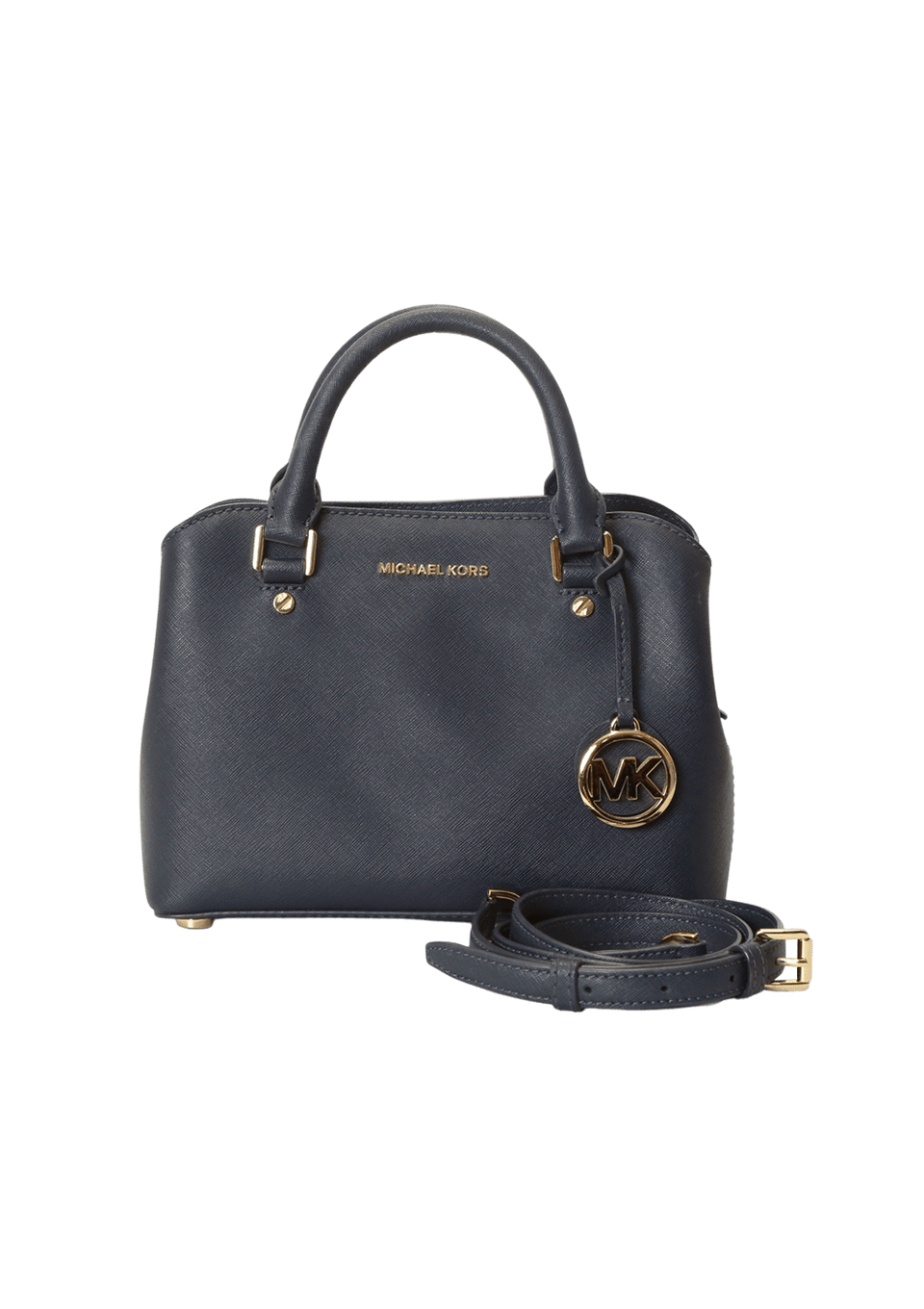 バッグ Michael Kors Bolsa Michael Kors Small Savannah Bag Azul Original – Gringa