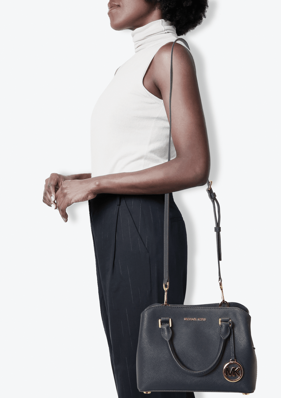 Bolsa Michael Kors Small Savannah Bag Azul Original – Gringa