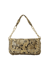 SNAKESKIN FLAP BAG