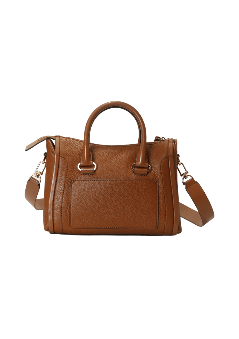 LEATHER SATCHEL FOLK BAG