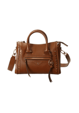 LEATHER SATCHEL FOLK BAG