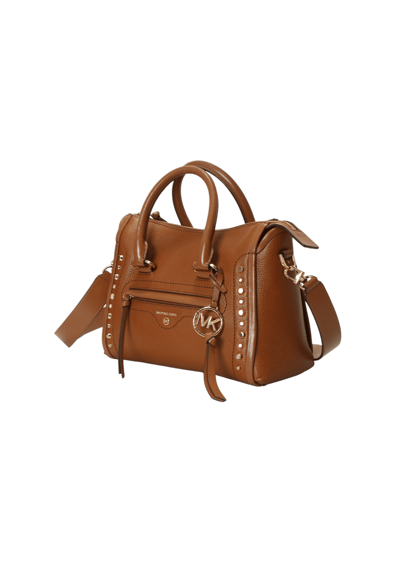 LEATHER SATCHEL FOLK BAG