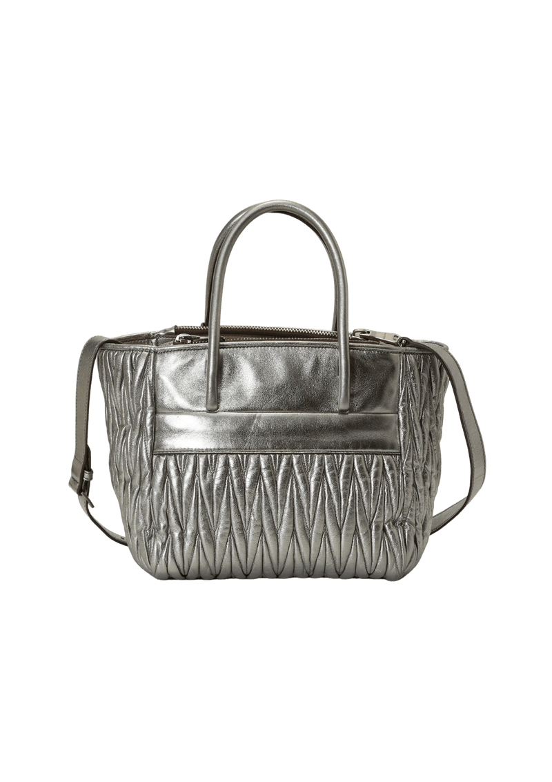 DOUBLE ZIP MATELASSÊ SATCHEL