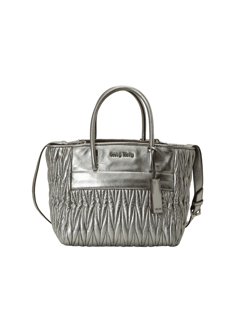 DOUBLE ZIP MATELASSÊ SATCHEL