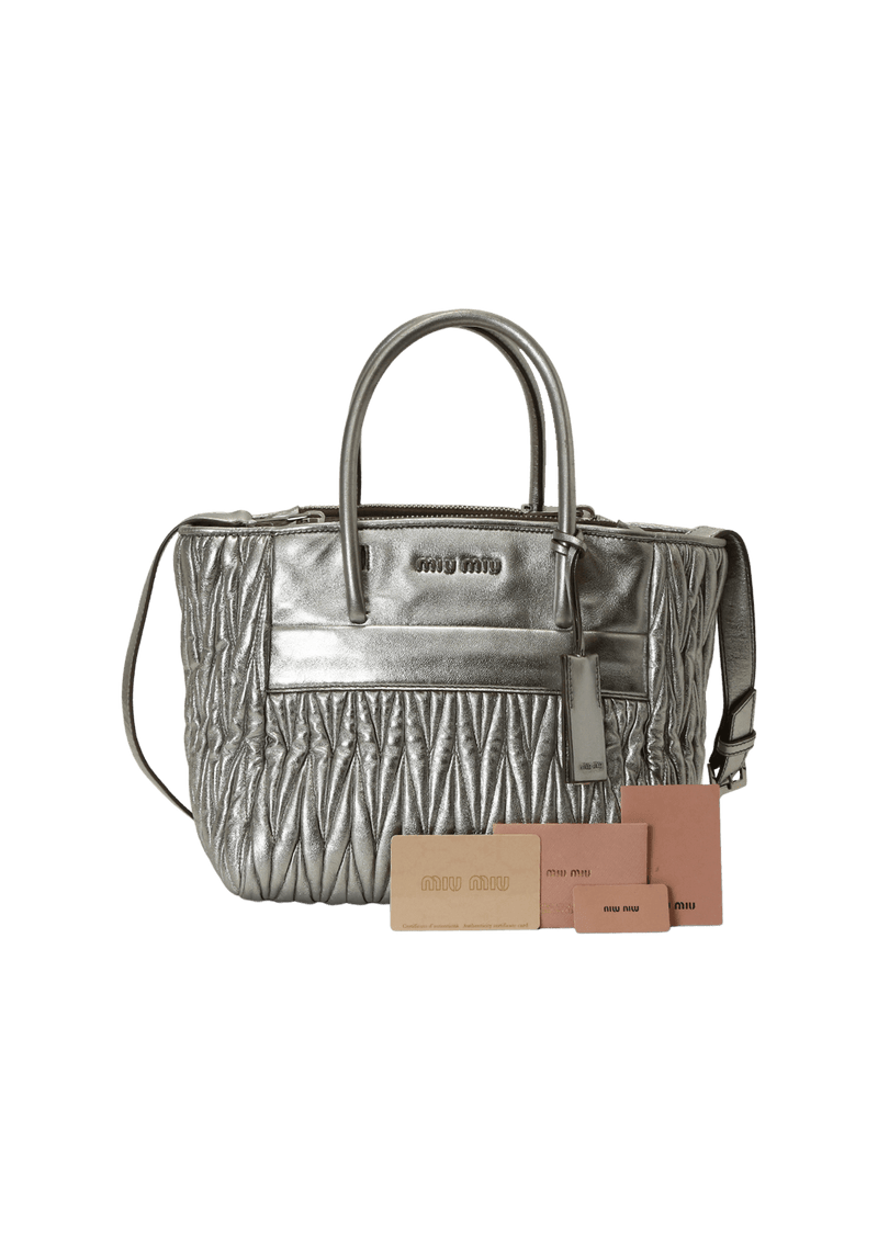 DOUBLE ZIP MATELASSÊ SATCHEL