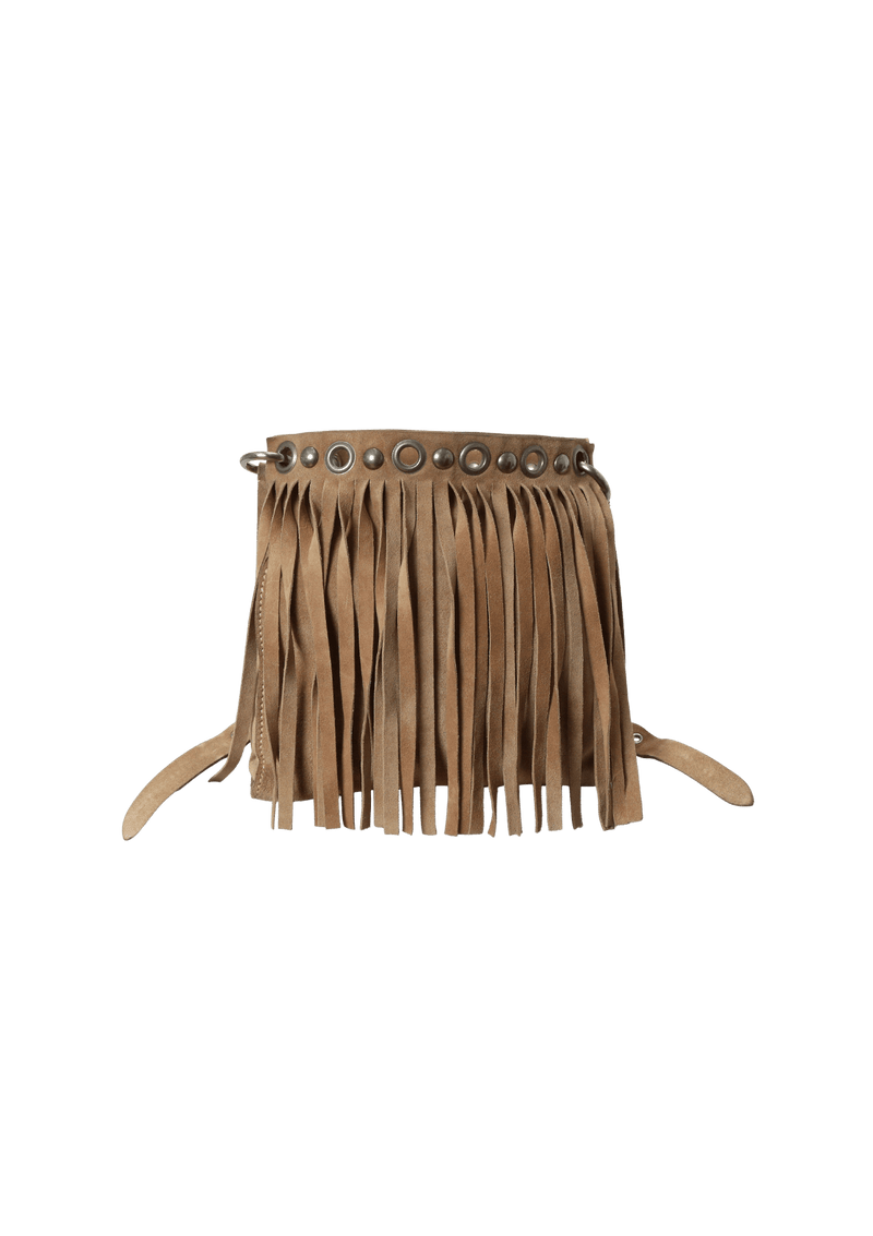 FRINGE SUEDE CROSSBODY BAG