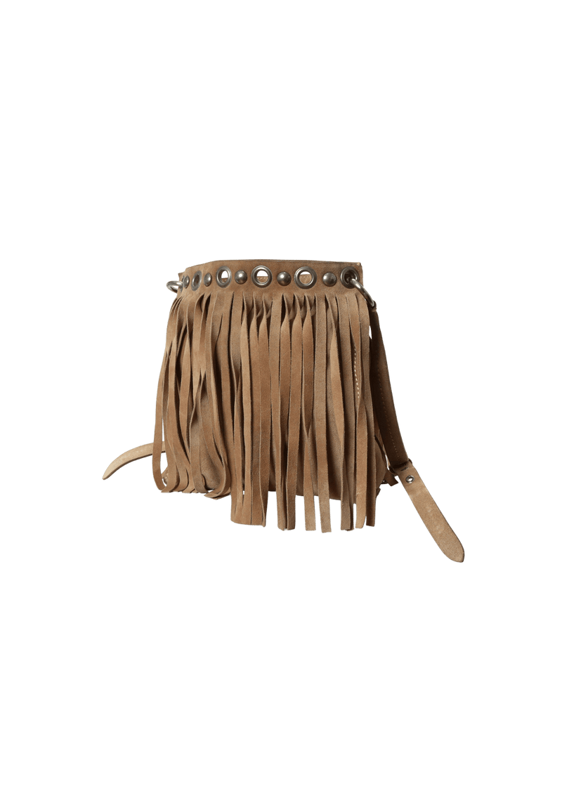 FRINGE SUEDE CROSSBODY BAG