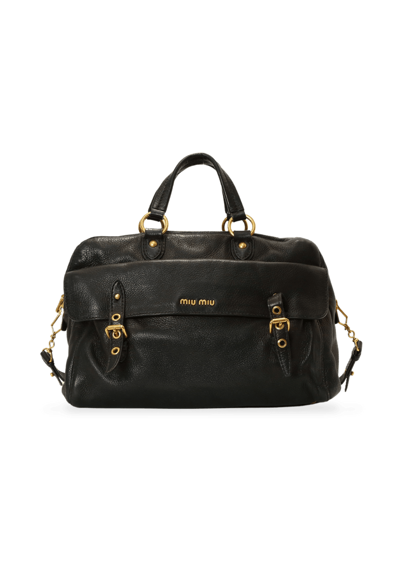 LEATHER BOSTON BAG