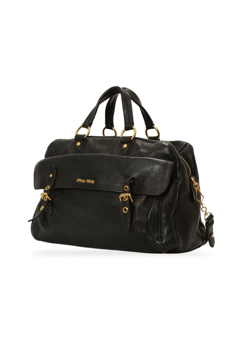 LEATHER BOSTON BAG