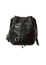 LEATHER BUCKET BAG