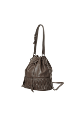 LEATHER BUCKET BAG