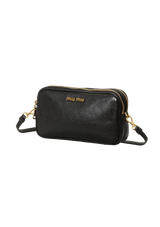 LEATHER DOUBLE ZIP BAG