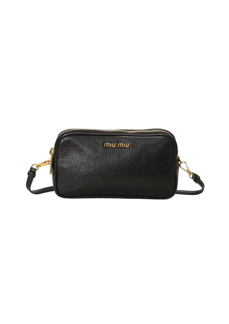 LEATHER DOUBLE ZIP BAG