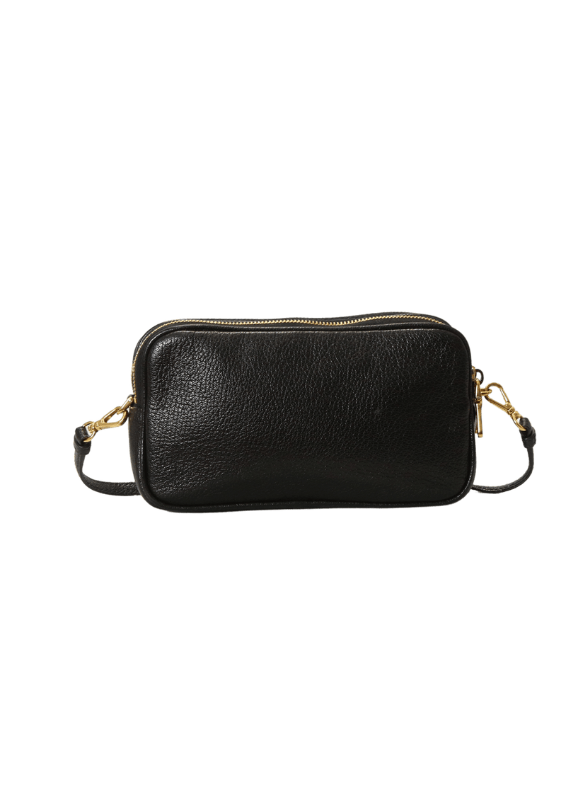 LEATHER DOUBLE ZIP BAG