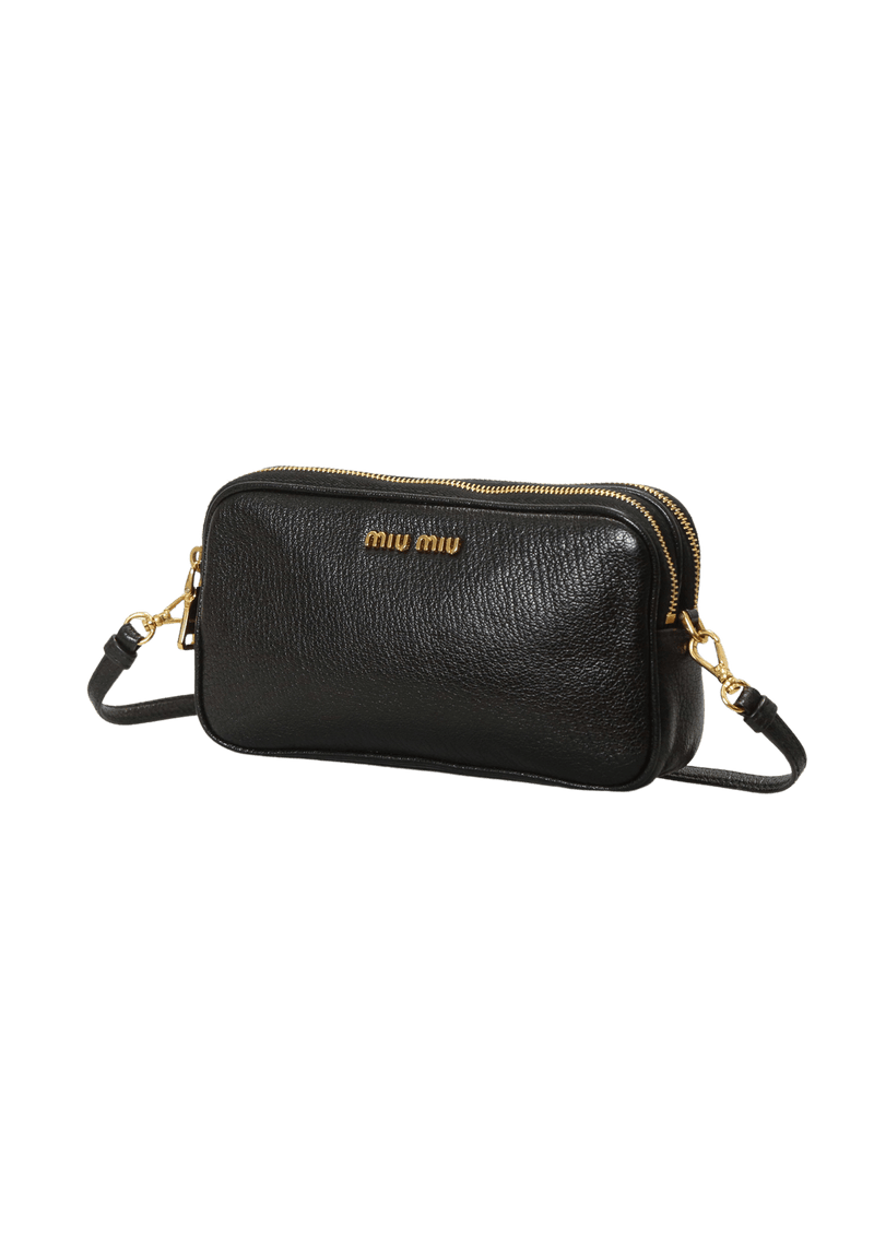 LEATHER DOUBLE ZIP BAG