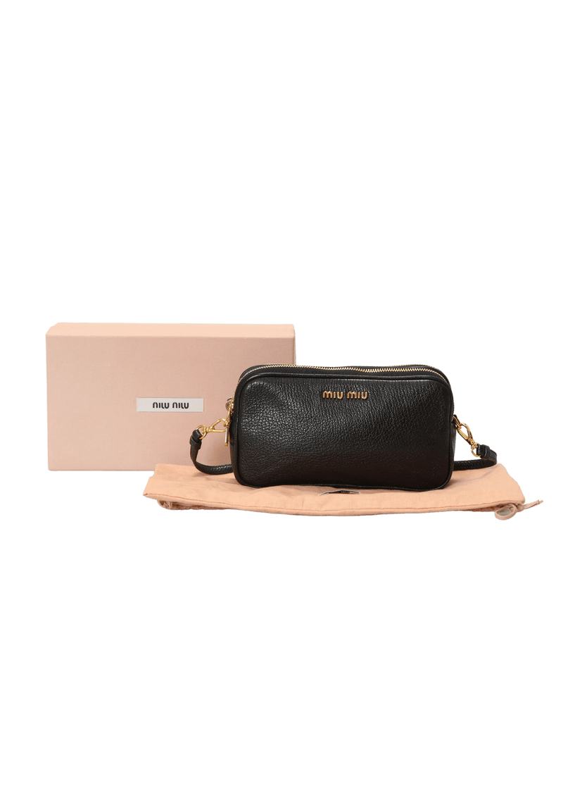 LEATHER DOUBLE ZIP BAG