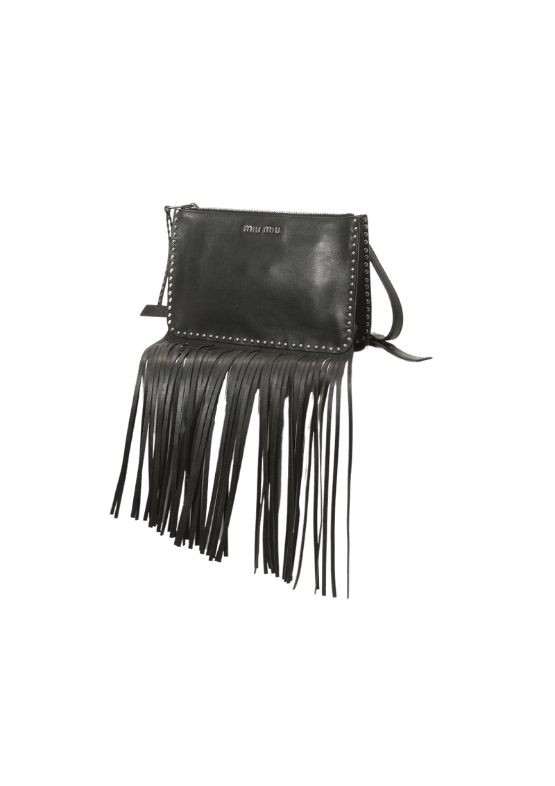 LEATHER FRINGE BAG