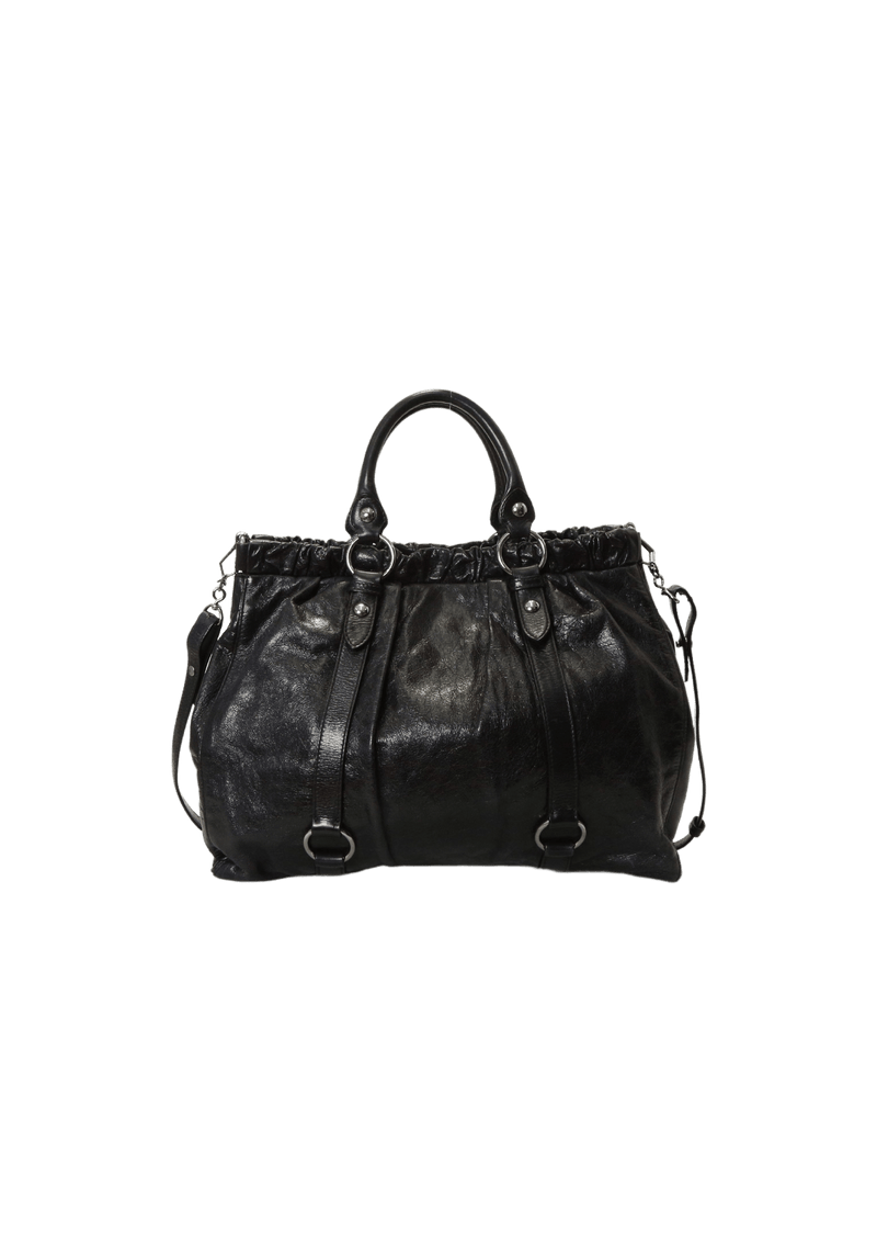 LEATHER HANDLE BAG