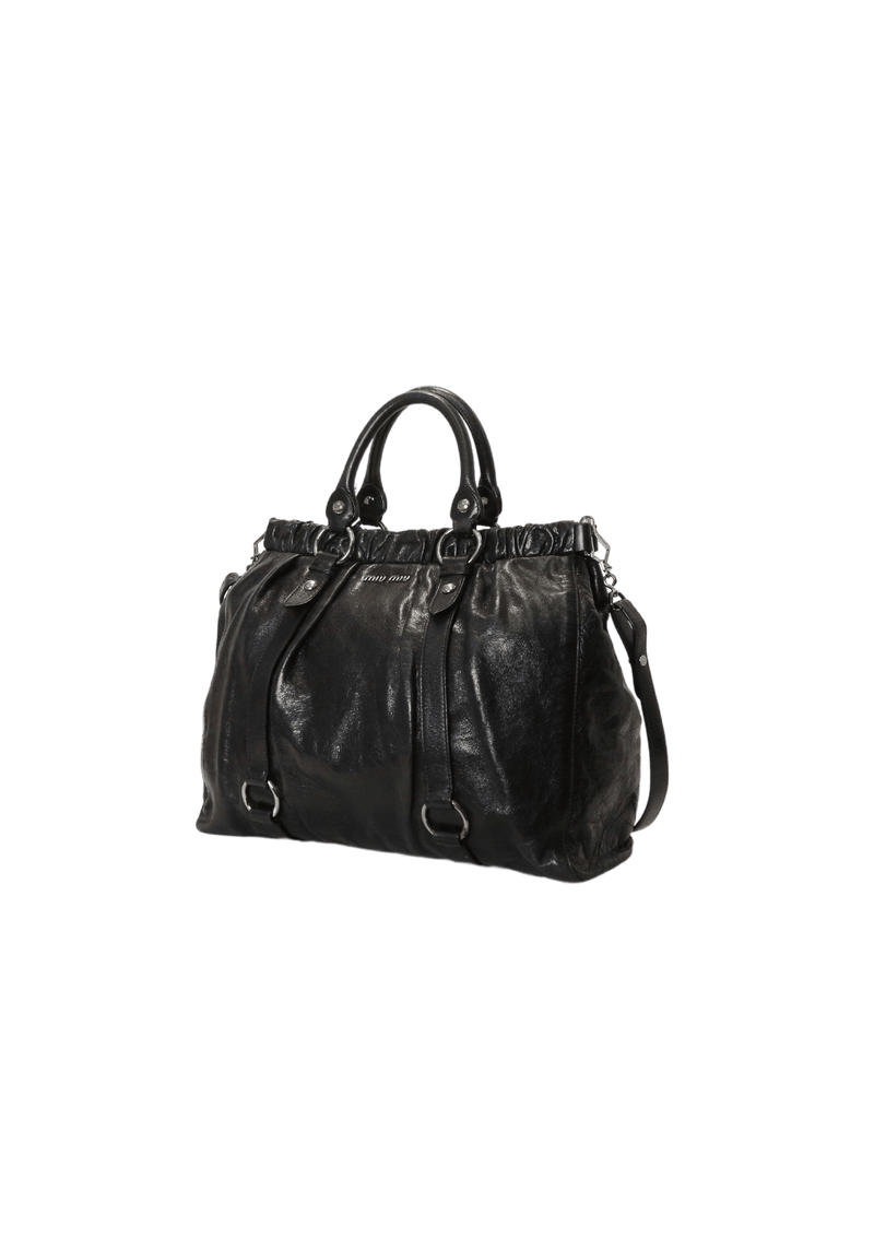 LEATHER HANDLE BAG