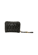 LEATHER MATELASSE WRISTLET