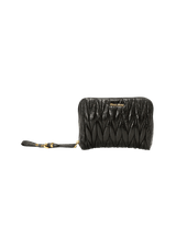 LEATHER MATELASSE WRISTLET