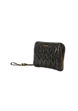 LEATHER MATELASSE WRISTLET