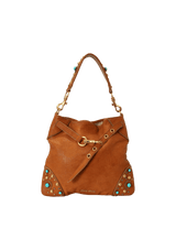 LEATHER STUDDED HOBO