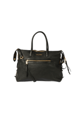 MADRAS FRONT ZIP TOTE