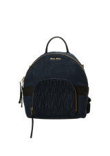MATELASSE DENIM BACKPACK