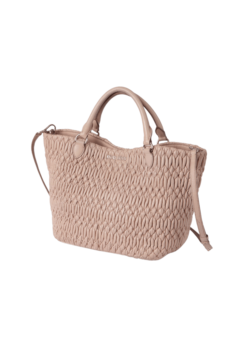 MATELASSÉ MADRAS BAG