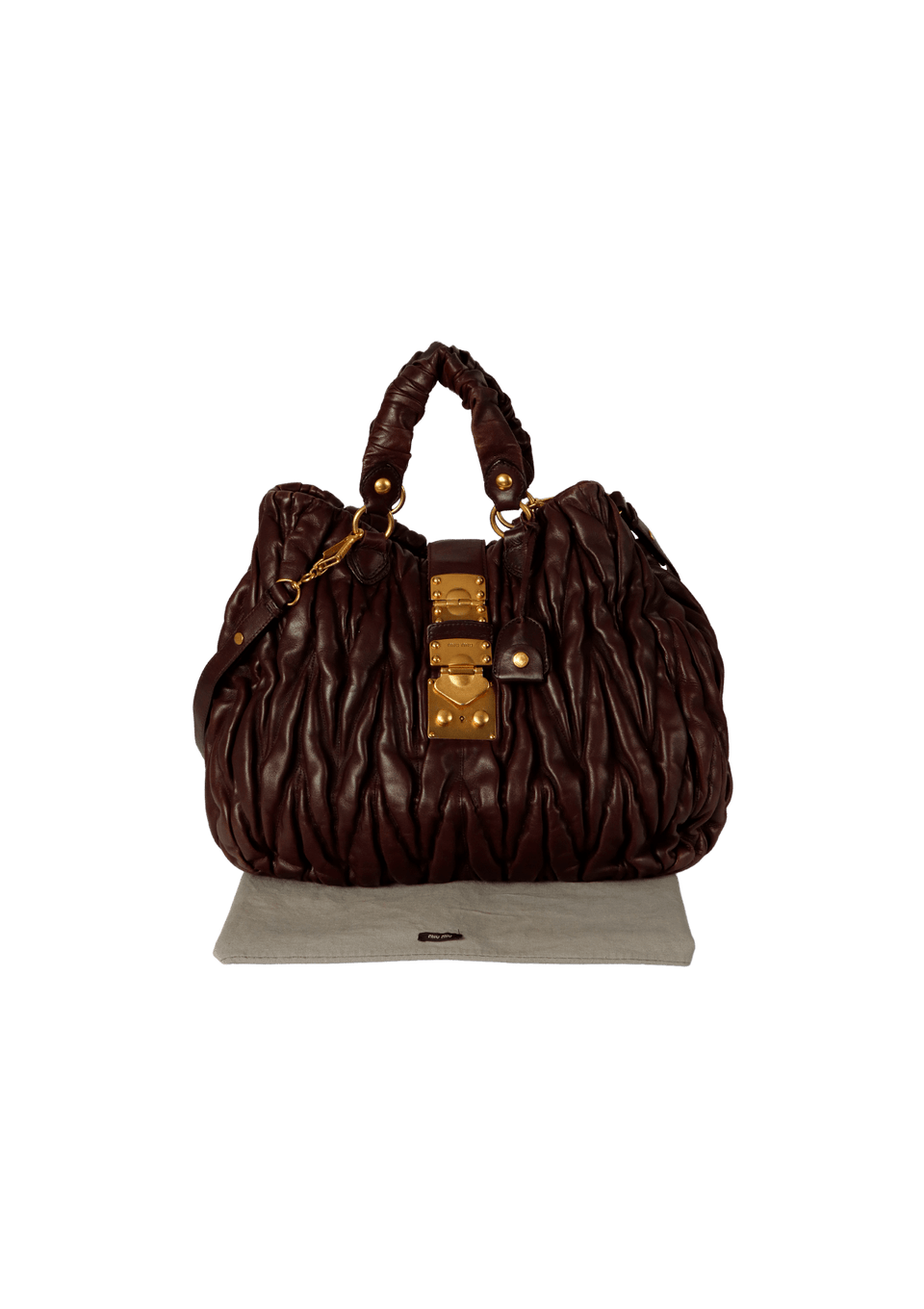 Bolsa Miu Miu Matelasse Madras Bag Vinho Original – Gringa