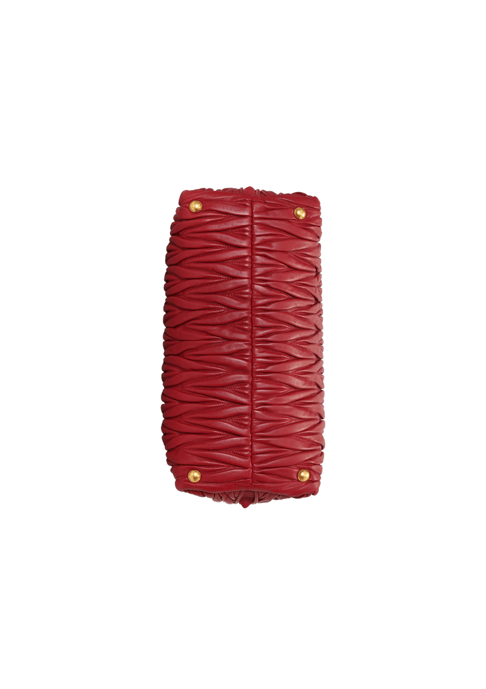 Bolsa Miu Miu Matelasse Side Zip Vermelha Original – Gringa