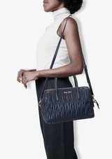 MATELASSÉ ZIP TOTE