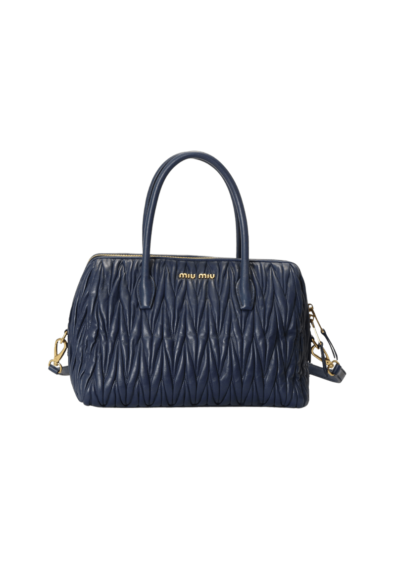 MATELASSÉ ZIP TOTE