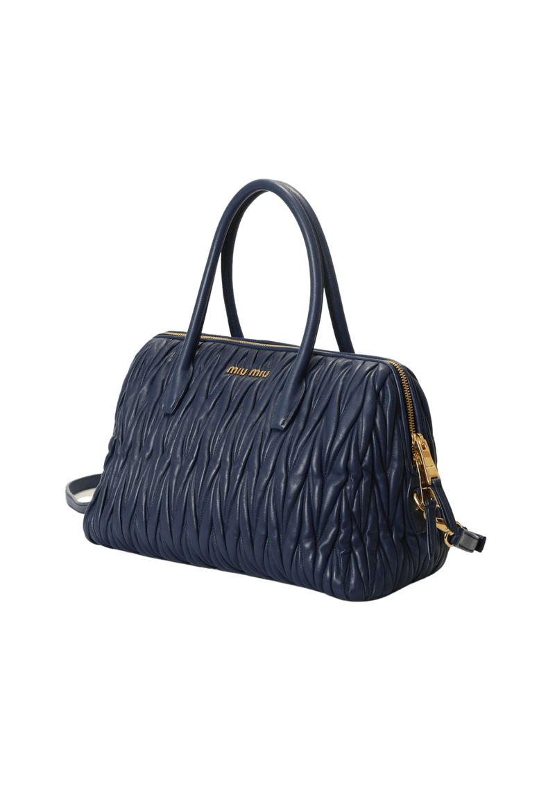 MATELASSÉ ZIP TOTE