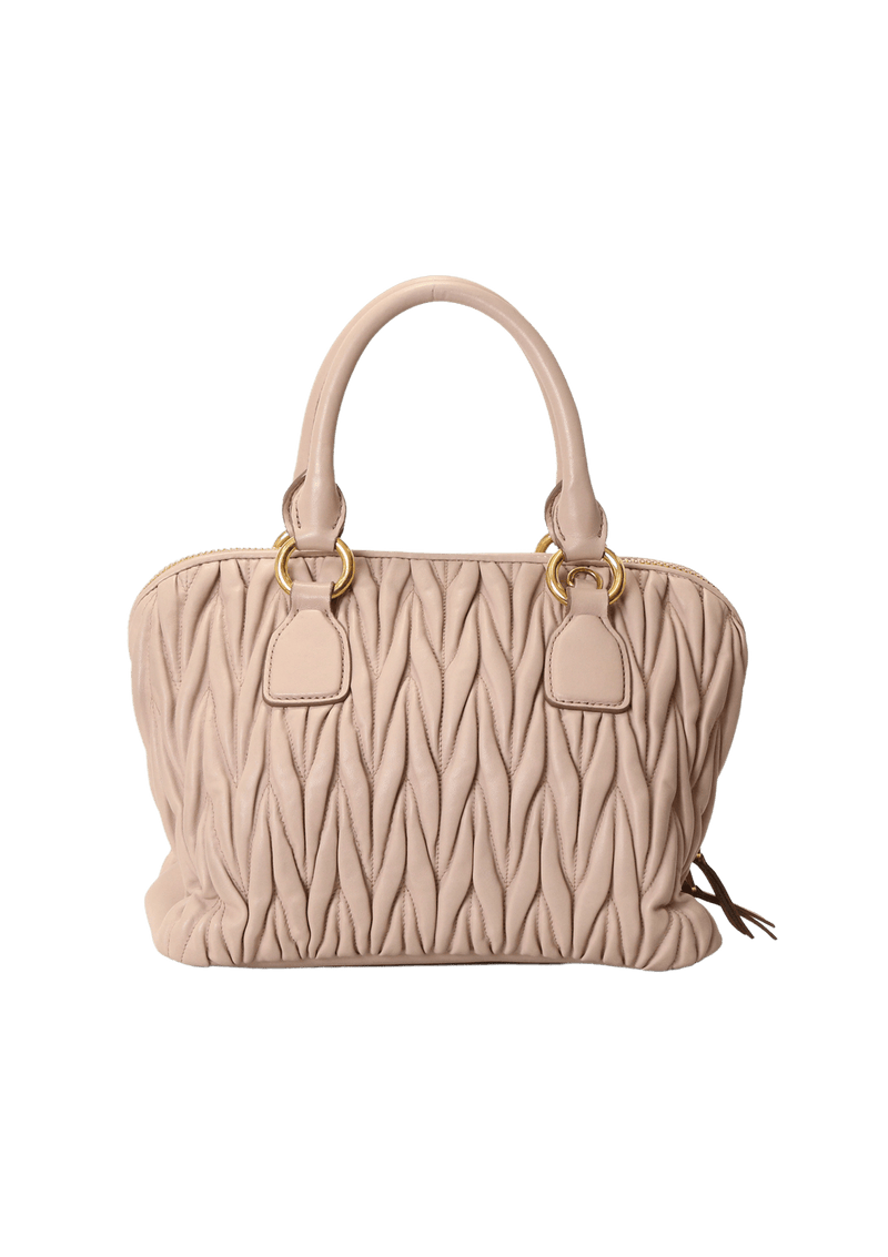 MATELASSÉ ZIP TOTE