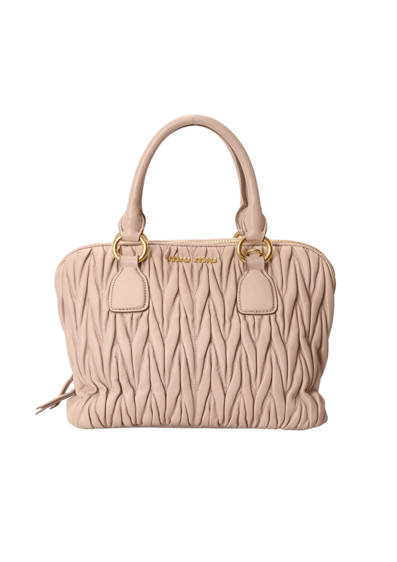 MATELASSÉ ZIP TOTE