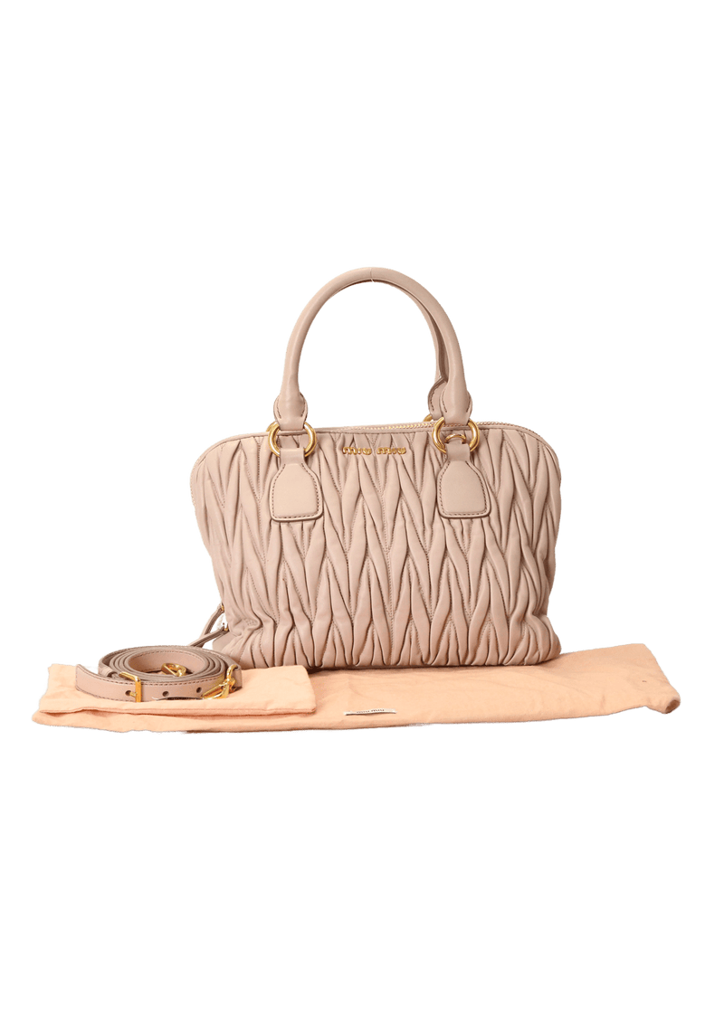 MATELASSÉ ZIP TOTE