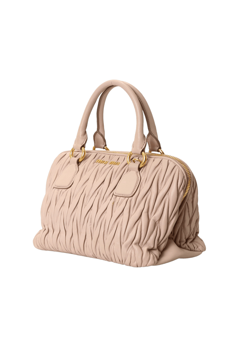 MATELASSÉ ZIP TOTE