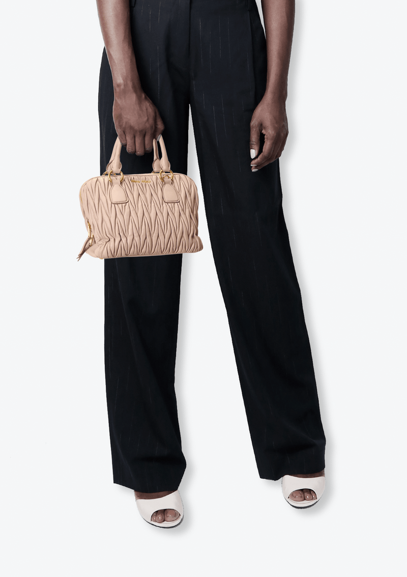 MATELASSÉ ZIP TOTE