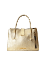 METALLIC LEATHER PUSHLOCK