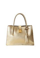 METALLIC LEATHER PUSHLOCK