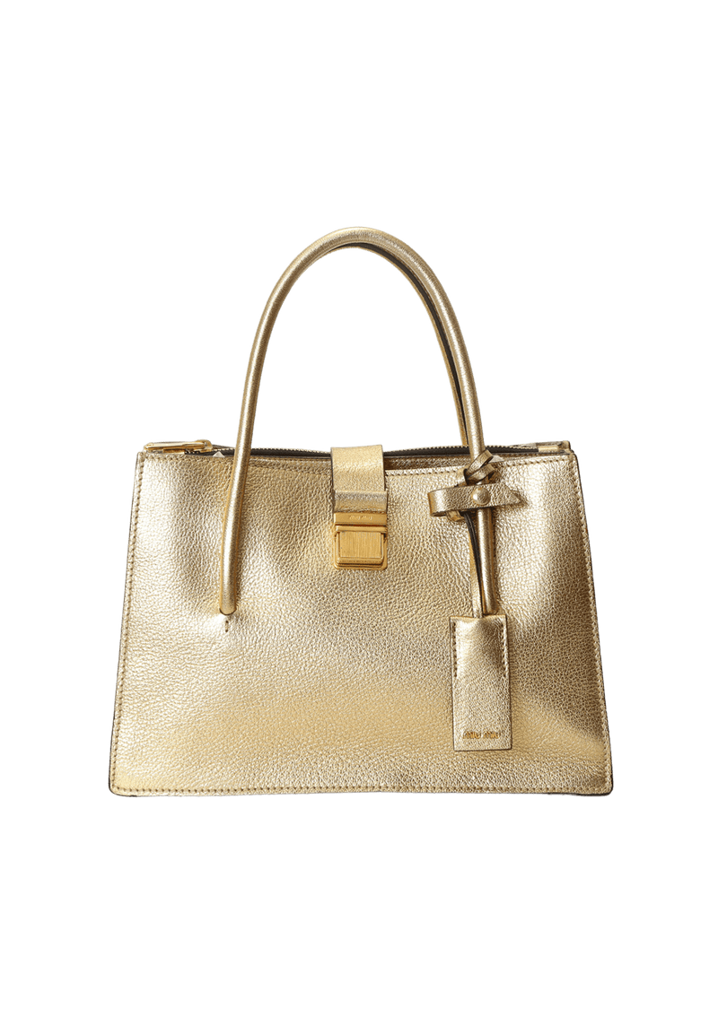 METALLIC LEATHER PUSHLOCK