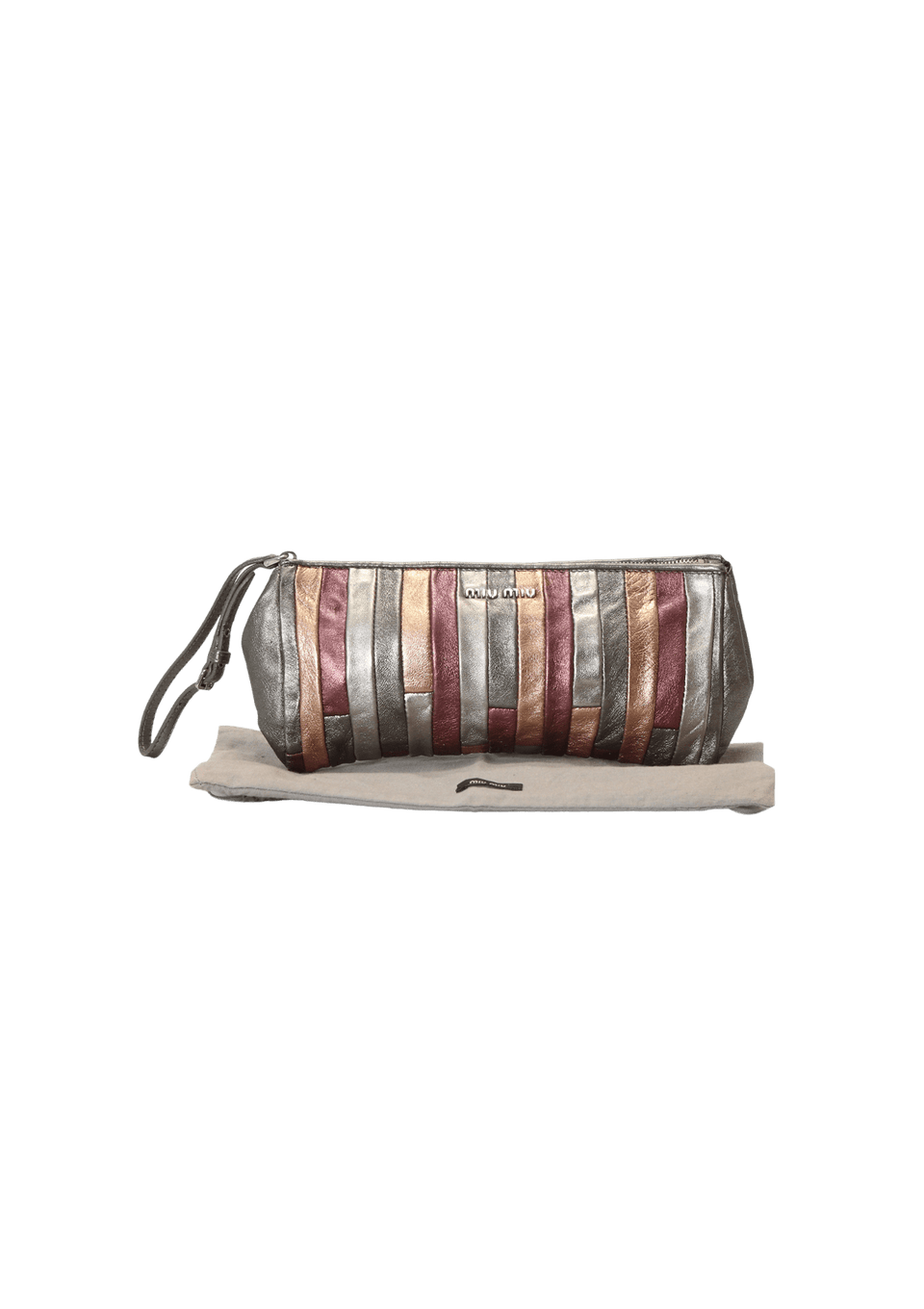 METALLIC PATCHWORK WRISTLET